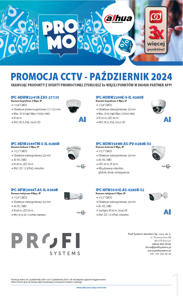 Dahua Październik 2024 Promocja