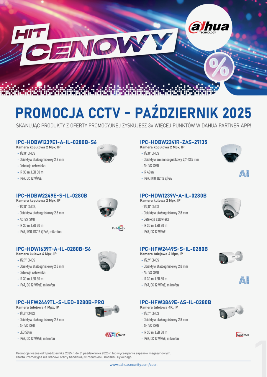Dahua Październik 2025 Promocja