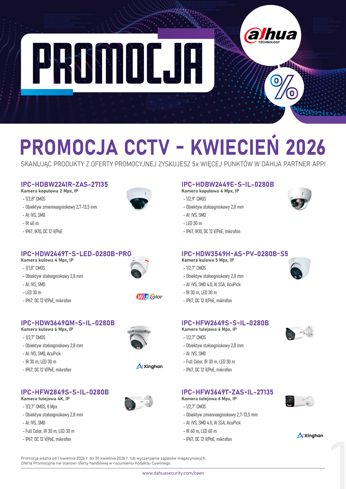 Dahua Kwiecień 2026 Promocja