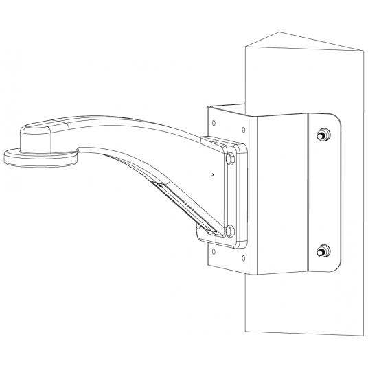 Adapter kątowy do wspornika TVP-WMB Aritech - TVP-WM-CM -zdjęcie numer 2