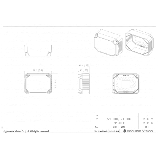 Adapter montażowy dedykowany Hanwha Vision - SPF-BDB0 -zdjęcie numer 5