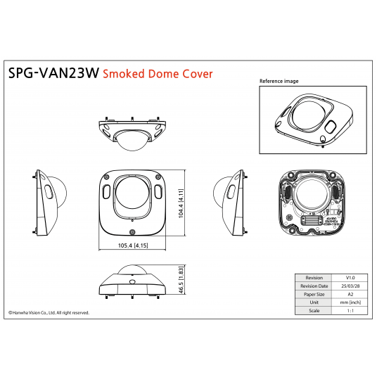 Adapter montażowy do kamer Hanwha Vision - SPG-VAN23W -zdjęcie numer 3