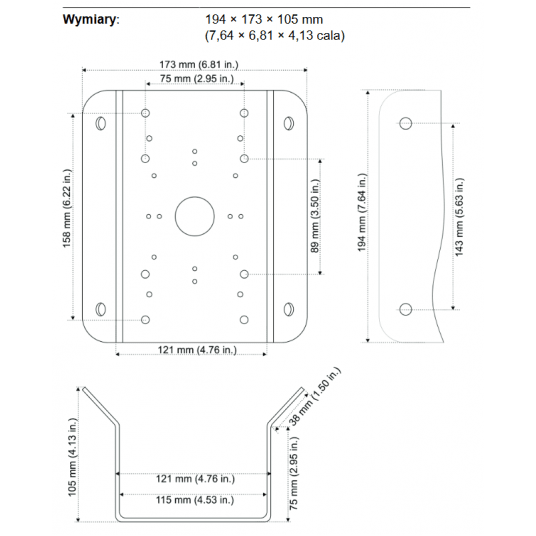 Adapter narożny TruVision - TVD-M-CMA -zdjęcie numer 2