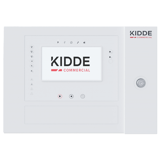 Adresowalna centrala sygnalizacji pożaru z ekranem dotykowym, mała obudowa Kidde - 2X-AT-F2-FB-S -zdjęcie numer 1