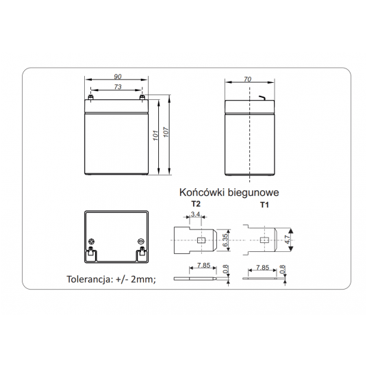 Akumulator Alarmtec - BP 5-12