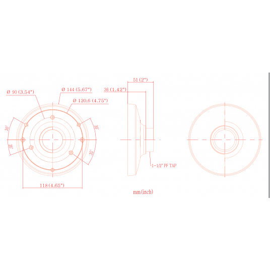 Aluminiowy uchwyt wiszący Hanwha - SBP-301HMW2