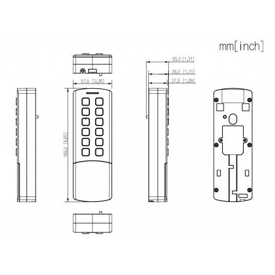 Autonomiczny czytnik kontroli dostępu Dahua - ASI1201M-ME -zdjęcie numer 4