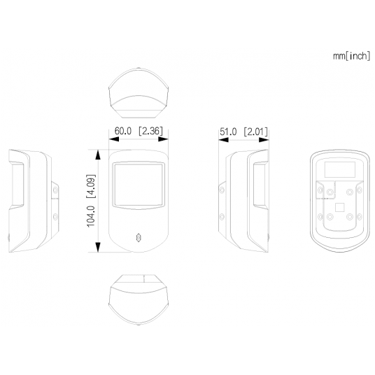 Bezprzewodowy dualny czujnik ruchu PIR i mikrofalowy Dahua - ARD2231-W2(868) -zdjęcie numer 4