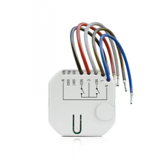 Bezprzewodowy dwukanałowy sterownik 230 V AC dopuszkowy Satel - ASW-210