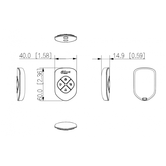Bezprzewodowy pilot Dahua - ARA24-W2(868)