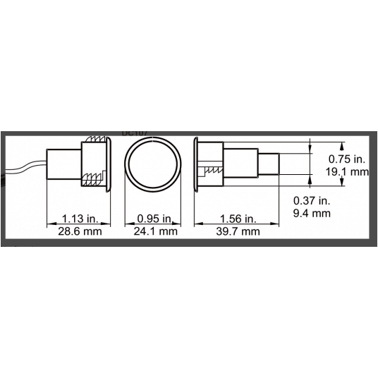 Czujka magnetyczna Aritech - DC107 -zdjęcie numer 2