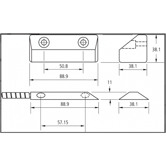 Czujka magnetyczna Aritech - DC109 -zdjęcie numer 2