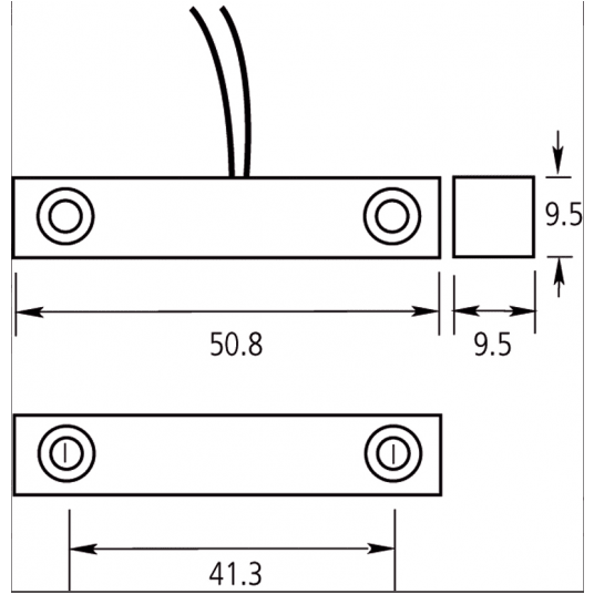 Czujka magnetyczna, NC, Aritech - DC103 -zdjęcie numer 2