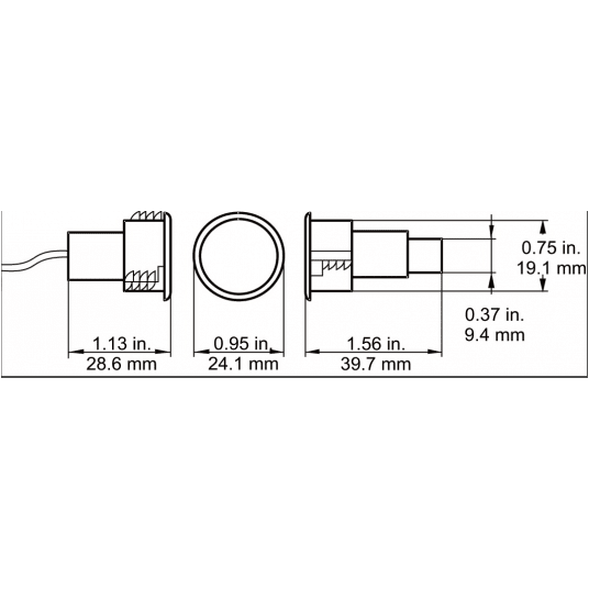 Czujka magnetyczna, NC, Aritech - DC107R4.7 -zdjęcie numer 2