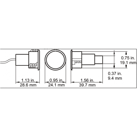 Czujka magnetyczna, NC, Aritech - DC107S60 -zdjęcie numer 2