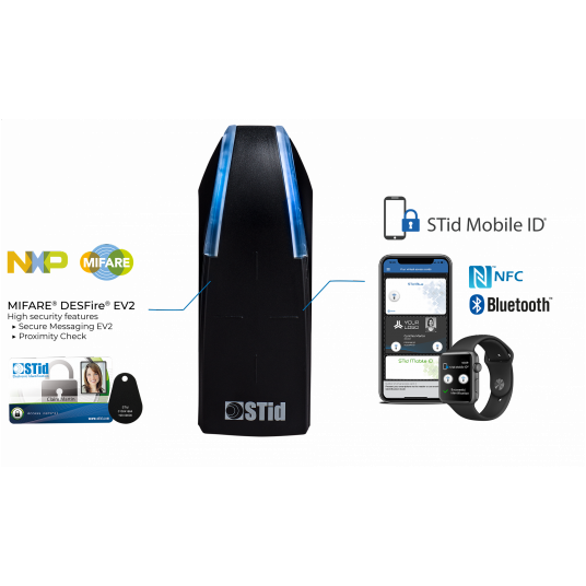 Czytnik kontroli dostępu Mullion RS485 Mobile ID® StID Security - ARC1S-W33-B/BT1-7OS/1