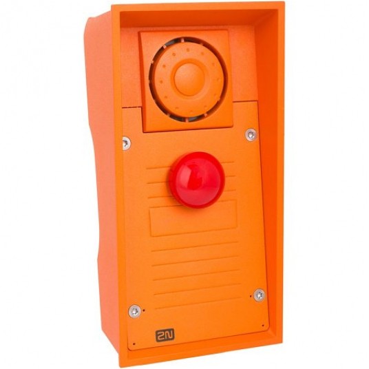 Domofon jednoprzyciskowy czerwony grzybkowy Helios IP Safety 2N - 9152101MW