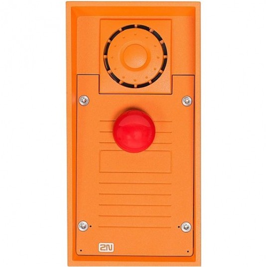 Domofon jednoprzyciskowy czerwony grzybkowy Helios IP Safety 2N - 9152101MW
