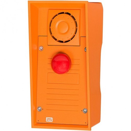 Domofon jednoprzyciskowy czerwony grzybkowy Helios IP Safety 2N - 9152101MW
