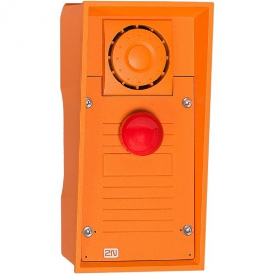 Domofon jednoprzyciskowy czerwony grzybkowy Helios IP Safety 2N - 9152101MW