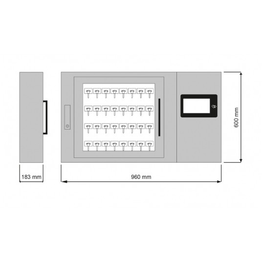 Elektroniczny depozytor kluczy Roger - RKD32
