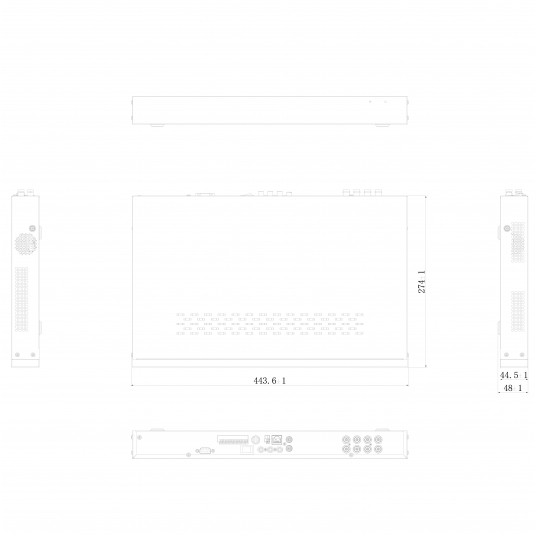 Enkoder IP, 8 kanałów, 960H lub HD-TVI (maks. 8MP) Truvision - TVE-820 -zdjęcie numer 2