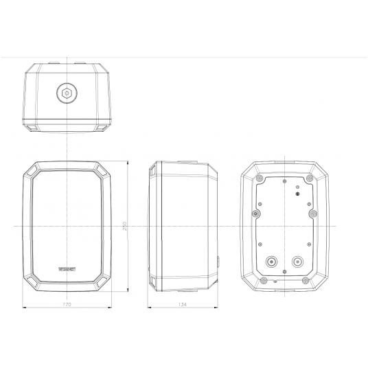 Głośnik ścienny IP Hanwha Vision - SPA-W100W