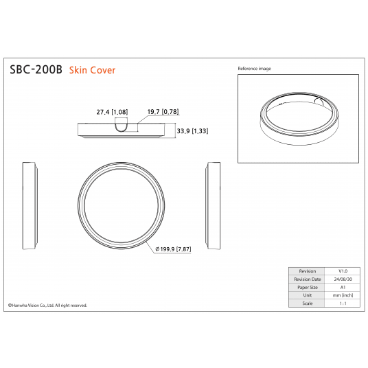 Hanwha Vision Kamera kopułkowa dla instalatorów - SBC-200B -zdjęcie numer 2