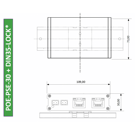 Jednoportowy injector PoE+ POE-PSE-30-BOX Metel - 4-100-300 -zdjęcie numer 4