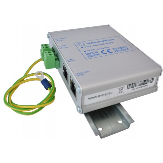 Jednoportowy injector PoE+ POE-PSE-30-BOX Metel - 4-100-300 -zdjęcie numer 2