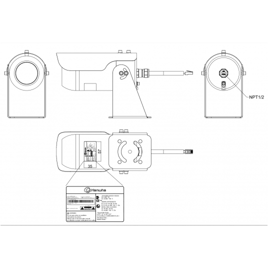Kamera CCTV odporna na wybuchy TNO-C8083E