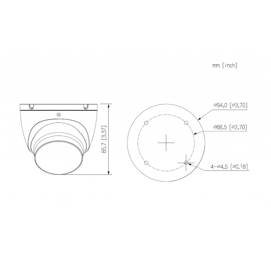 Kamera HDCVI Smart Dual Light Fixed-focal Eyeball 4K Dahua - HAC-HDW1801TLM-IL-A-0280B-S3-DIP -zdjęcie numer 3