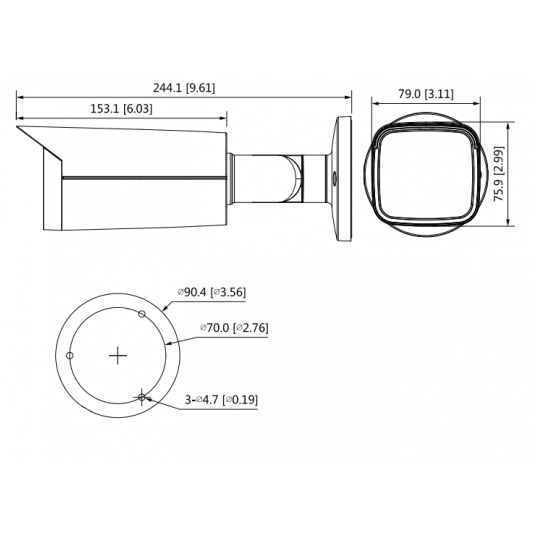 Kamera HDCVI tubowa Dahua 5 Mpix – HAC-HFW2501TU-Z-A-27135-S2 -zdjęcie numer 5