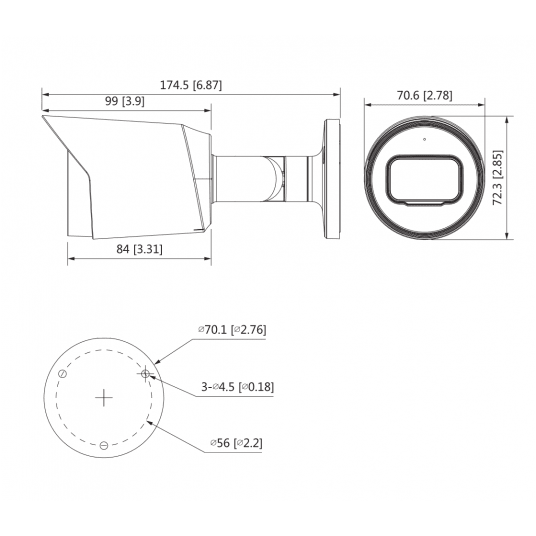 Kamera HDCVI tubowa Real-time IR 4K Dahua - HAC-HFW1800T-A-0280B -zdjęcie numer 2