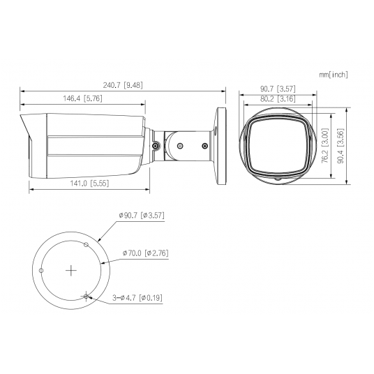 Kamera HDCVI tubowa Real-time IR 4K Dahua - HAC-HFW1800TH-I8-0360B -zdjęcie numer 2