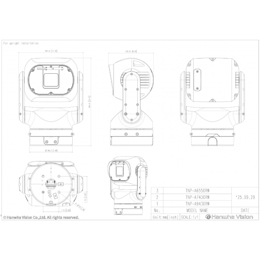kamera IP AI PTZ 2Mpix Hanwha Vision - TNP-A6550RW