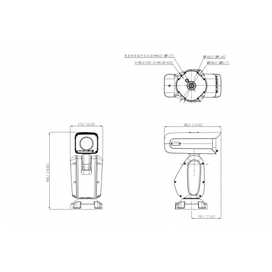 Kamera IP AI PTZ 4Mpix Dahua - PTZ83440-HNF-PA -zdjęcie numer 4