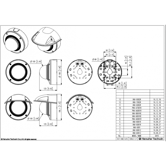 Kamera IP kompaktowa wandaloodporna Hanwha Vision Seria P 8 MPix - PNV-A9081R