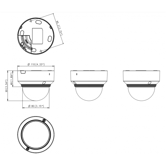 Kamera IP kopułowa 5 MP Seria X Hanwha Vision - XND-8030R -zdjęcie numer 3