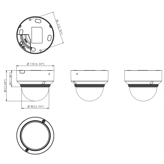 Kamera IP kopułowa 5 MP Seria X Hanwha Vision - XND-8040R -zdjęcie numer 3