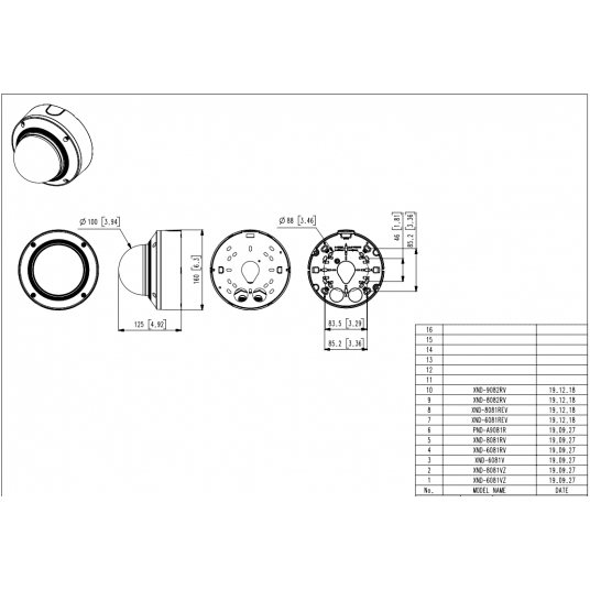 Kamera IP kopułowa 6 MP Seria X Hanwha Vision - XND-8082RV -zdjęcie numer 3