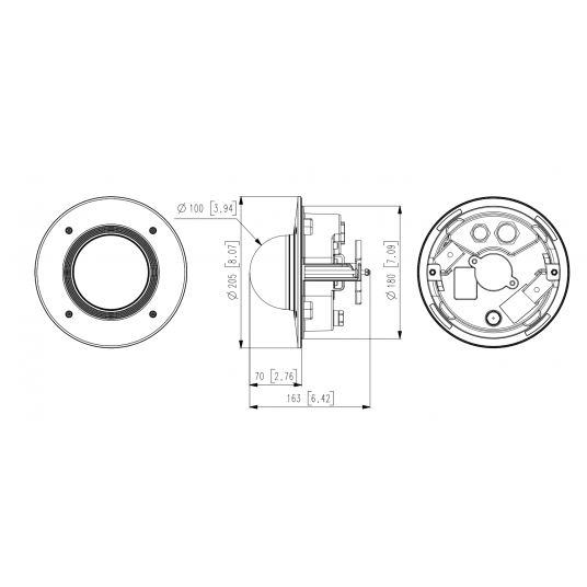 Kamera IP kopułowa AI 8MP Seria P Hanwha Vision - PND-A9081RF -zdjęcie numer 5
