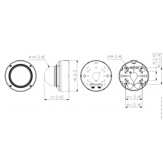 Kamera IP kopułowa AI 8MP Seria P Hanwha Vision - PND-A9081RV -zdjęcie numer 4