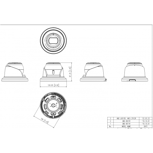 Kamera IP kopułowa Hanwha Vision Seria A 2 MPix - ANE-L6012R