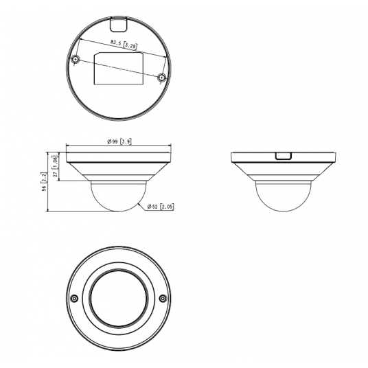 Kamera IP kopułowa Hanwha Vision Seria Q 2 MPix - QND-6021