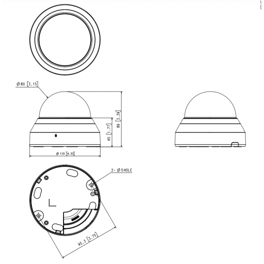 Kamera IP kopułowa Hanwha Vision Seria Q 4 MPix - QND-7022R