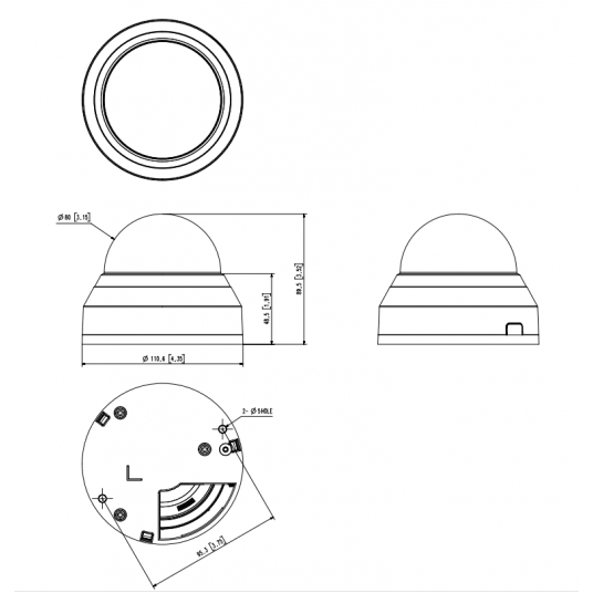 Kamera IP kopułowa Hanwha Vision Seria Q 5 MPix - QND-8010R