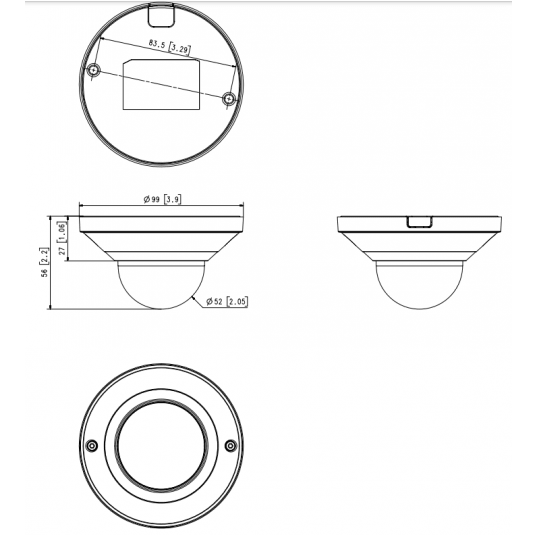 Kamera IP kopułowa Hanwha Vision Seria Q 5 MPix - QND-8011