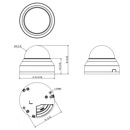 Kamera IP kopułowa Hanwha Vision Seria Q 5 MPix - QND-8020R