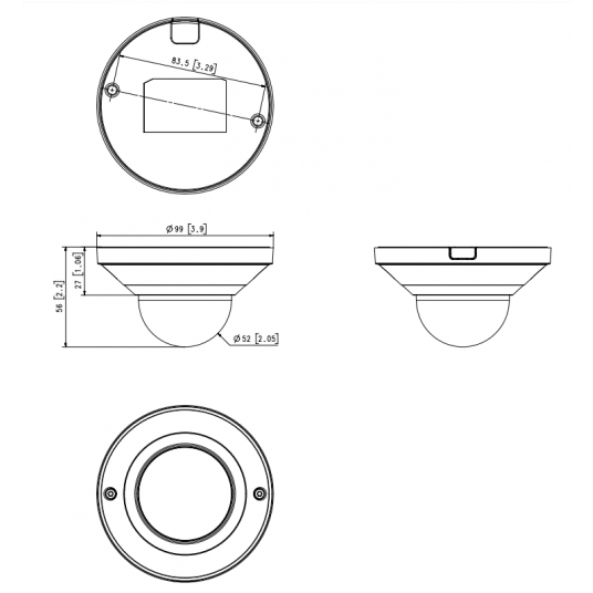 Kamera IP kopułowa Hanwha Vision Seria Q 5 MPix - QND-8021